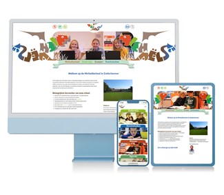 Website ontwerp voor de Michaëlschool in Zuidschermer