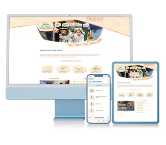 Ziber Eduction Website ontwerp voor vrije school Stella Maris in Den Burg op Texel