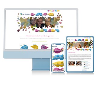 Ziber Education Website voor Basisschool De Fontein in Den Brug op Texel