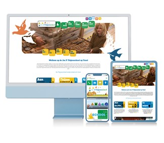 Ziber Eduction Website ontwerp voor de Jac P Thijsseschool in Den Burg op Texel