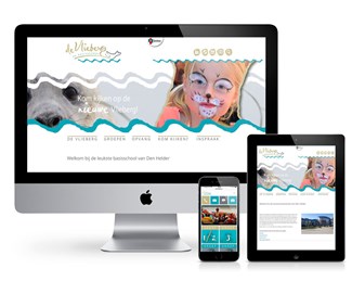 Website ontwerp voor Basisschool De Vlieberg Den Helder